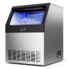 Commercial Ice Maker Machine with Pump, 360 lbs/24h with 85 lbs Storage Capacity, Built-in/Freestanding/Under Counter