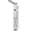Shower Panel System, 6 Shower Modes, LED & Screen Hydroelectricity Shower Panel Tower, Rainfall, Waterfall, 5 Massage Jets, Tub Spout, Handheld Shower