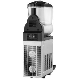 Commercial Frozen Drink Maker, 15L Single Tank Slushy Machine, 60 Cups Stainless Steel Margarita Smoothie Frozen Drink Machine