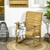 Wooden Rocking Chairs Traditional Slatted Outdoor Indoor Rocker