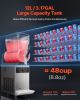 Commercial Slushy Machine, 12L Single Tank Frozen Drink Machine, 48 Cups Stainless Steel Margarita Smoothie Frozen Drink Maker