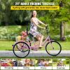 Tricycle Adult 24'' Wheels Adult Tricycle 7-Speed 3 Wheel Bikes For Adults Three Wheel Bike For Adults Adult Trike Adult Folding Tricycle Foldable Adu