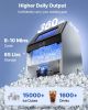 Commercial Ice Maker Machine with Pump, 360 lbs/24h with 85 lbs Storage Capacity, Built-in/Freestanding/Under Counter