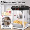 Popcorn Maker, 850W Popcorn Popper Machine, 8 Oz Kettle Makes 48 Cups per Batch, Countertop Popcorn Maker with Tempered Glass, Includes 4 Scoops